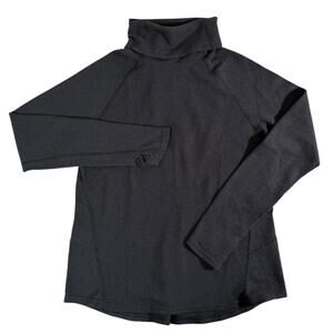 Kuhl Petra Turtleneck Womens Large Gray Waffle Knit Long Sleeve Cotton Pullover